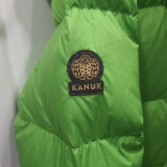 KANUK Neon Green Misto Puffer Winter Jacket - Picture 7 of 15